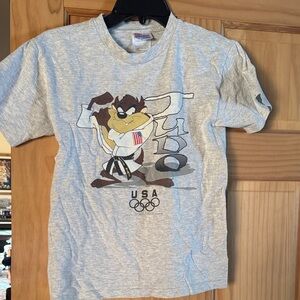 Hanes Light Gray Judo Cartoon T-Shirt